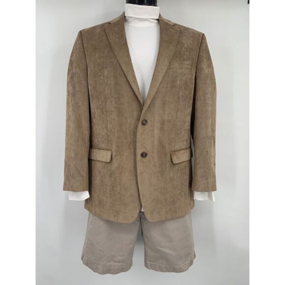 Lauren‎ Ralph Lauren Vintage Tan Corduroy Men's Blazer Size 44L
